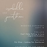 "Mystique" - Wedding Programs in Ocean by Lisa McLean - Detail