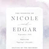"Lavender fields" - Wedding Programs in Lavender by Hooray Creative - Detail