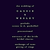 "Floral Cascade" - Wedding Programs in Navy by Phrosné Barwood - Detail