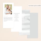 "chloe " - Wedding Programs in Silk by Kelly Schmidt - Back of Card Options