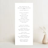 "And here we are" - Wedding Programs in Marble by Lea Delaveris - Front