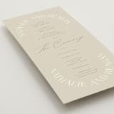 "oval" - Wedding Programs in Natural by Leah Bisch - Detail