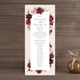 "Emyn" - Wedding Programs in Burgundy by Itsy Belle Studio - Front