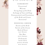 "Emyn" - Wedding Programs in Burgundy by Itsy Belle Studio - Detail