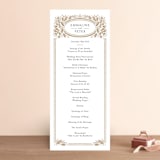"charmed" - Wedding Programs in Honey by Jen Owens - Front