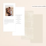 "Abstract Shapes" - Wedding Programs in Vineyard by Paden Gillette - Back of Card Options
