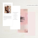 "Soft Overlay" - Wedding Programs in Cloud by Mansi Verma - Back of Card Options