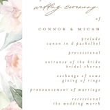 "beautiful peonies" - Wedding Programs in Spring by Phrosné Barwood - Detail
