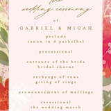 "Delightful" - Wedding Programs in Delight by Phrosné Barwood - Detail