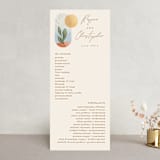 "Essence" - Wedding Programs in Ivory by Laura Bolter - Front