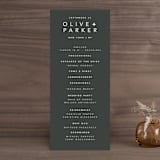 "Midtown" - Wedding Programs in Stone by Hudson meet Rose - Front