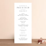 "Arcadia" - Wedding Programs in Onyx by Jennifer Wick - Front