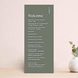 "Modern Bookmark" - Wedding Programs in Cactus by Jill Means - Front