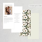 "A Garden Wedding" - Wedding Programs in Magnolia by Chris Griffith - Back of Card Options