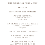 "A Garden Wedding" - Wedding Programs in Magnolia by Chris Griffith - Detail