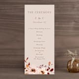 "Love Garden" - Wedding Programs in Potpourri by Petra Kern - Front