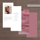"Love Garden" - Wedding Programs in Potpourri by Petra Kern - Back of Card Options