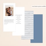 "Alchemy" - Wedding Programs in Deep Sea by Olivia Raufman - Back of Card Options