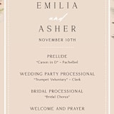 "Bohemian Pampas" - Wedding Programs in Sand by Kaydi Bishop - Detail