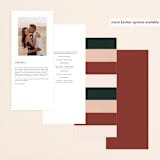 "archway" - Wedding Programs in Forest by Jen Banks - Back of Card Options