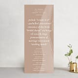 "Luna" - Wedding Programs in Latte by Blustery August - Front