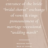 "Luna" - Wedding Programs in Latte by Blustery August - Detail