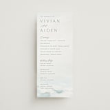 "At Sea" - Wedding Programs in Sky by Nicoletta Savod - Front