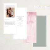 "Serenata" - Wedding Programs in Sage by Petra Kern - Back of Card Options