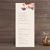 "Painted Sands" - Wedding Programs in Terracotta by Chelsea Petaja - Front