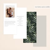"Collection" - Wedding Programs in Blanco by Kaydi Bishop - Back of Card Options
