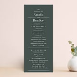 "Swanky" - Wedding Programs in Forest by Carolyn Nicks - Front