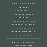 "Swanky" - Wedding Programs in Forest by Carolyn Nicks - Detail