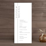 "Of Note" - Wedding Programs in Pearl by Olivia Raufman - Front