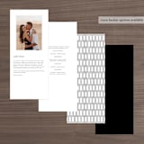 "Of Note" - Wedding Programs in Pearl by Olivia Raufman - Back of Card Options