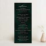 "emerald" - Wedding Programs in Emerald by Andrea Cernin - Front