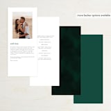 "emerald" - Wedding Programs in Emerald by Andrea Cernin - Back of Card Options
