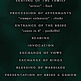 "emerald" - Wedding Programs in Emerald by Andrea Cernin - Detail
