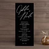 "Us" - Wedding Programs in Tuxedo by Leah Bisch - Front