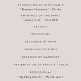 "Overjoyed" - Wedding Programs in Almond by Jill Means - Detail