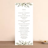 "Wedding Fields" - Wedding Programs in Fern by Chris Griffith - Front