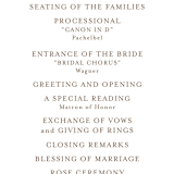 "Wedding Fields" - Wedding Programs in Fern by Chris Griffith - Detail