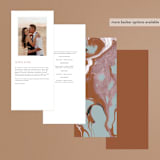"Jasper" - Wedding Programs in Sandstone by Everett Paper Goods - Back of Card Options