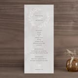 "Abundant Wreath" - Wedding Programs in Fog by Pixel and Hank - Front