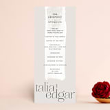 "Swoon" - Wedding Programs in Cream by Lindsay Stetson Thompson - Front