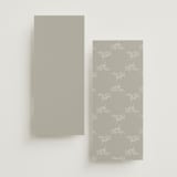 "Initial" - Wedding Programs in Pearl by Jennifer Postorino - Back of Card Options