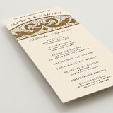 "Floral mosaic" - Wedding Programs in Sand by GeekInk Design - Detail
