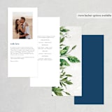 "Mediterranean Tiles" - Wedding Programs in Ocean by GeekInk Design - Back of Card Options