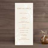 "Ovalon" - Wedding Programs in Terracotta by Pati Cascino - Front