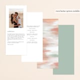 "Painted Leaves" - Wedding Programs in Coconut by Owl and Toad - Back of Card Options