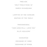 "Painted Leaves" - Wedding Programs in Coconut by Owl and Toad - Detail